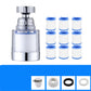 360° Swivel Faucet Water Filter Removes Chlorine and Heavy Metals for Soft and Hard Water