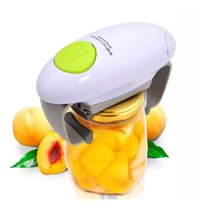 Automatic Electric Can and Jar Opener with Smooth Edge Cutting