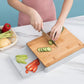 Bamboo Drawer Cutting Board with Integrated Cheese and Chopping Tools
