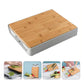 Bamboo Drawer Cutting Board with Integrated Cheese and Chopping Tools
